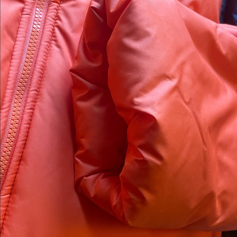 Adidas Men’s Vibrant Orange and Black Puffer Jacket - Picture 3 of 6